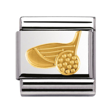 Maillon Nomination classic golf en Or