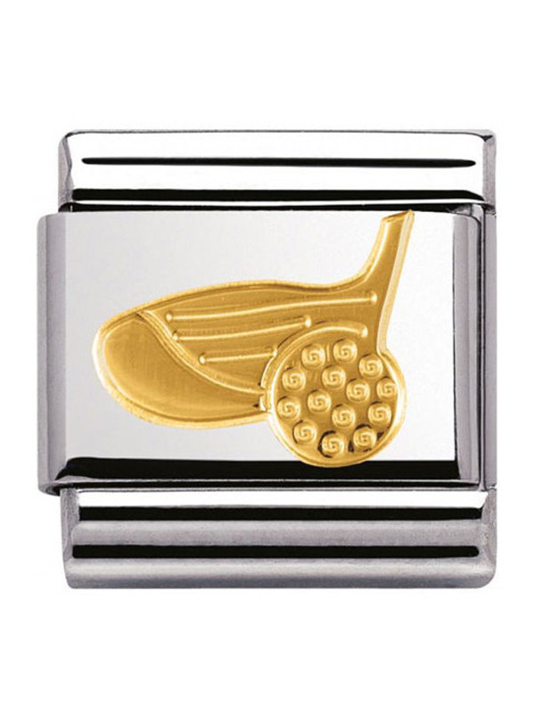 Maillon Nomination classic golf en Or