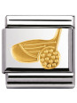 Maillon Nomination classic golf en Or