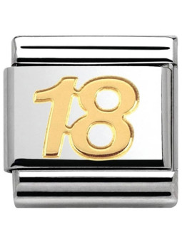 Maillon Nomination classic nombre dix-huit