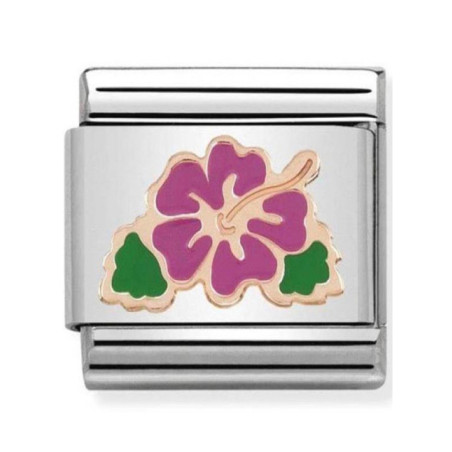 Maillon Nomination classic hibiscus