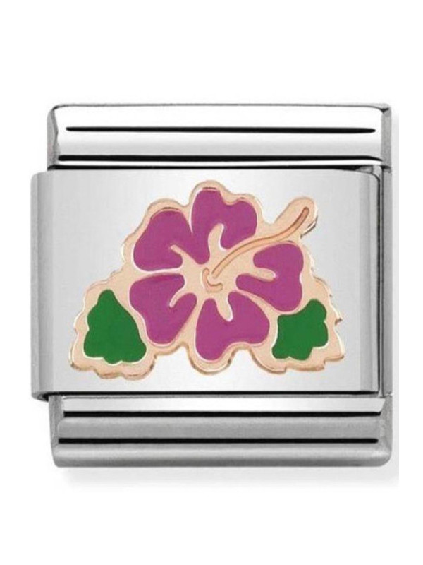 Maillon Nomination classic hibiscus