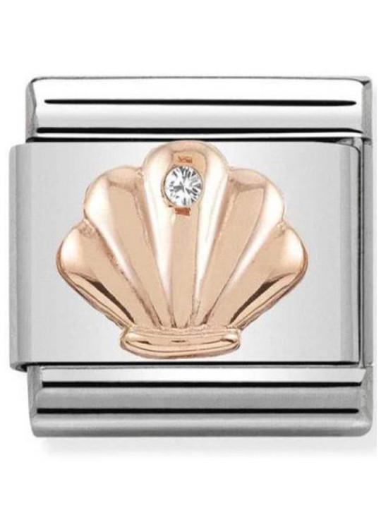Maillon Nomination classic coquillage Or rose