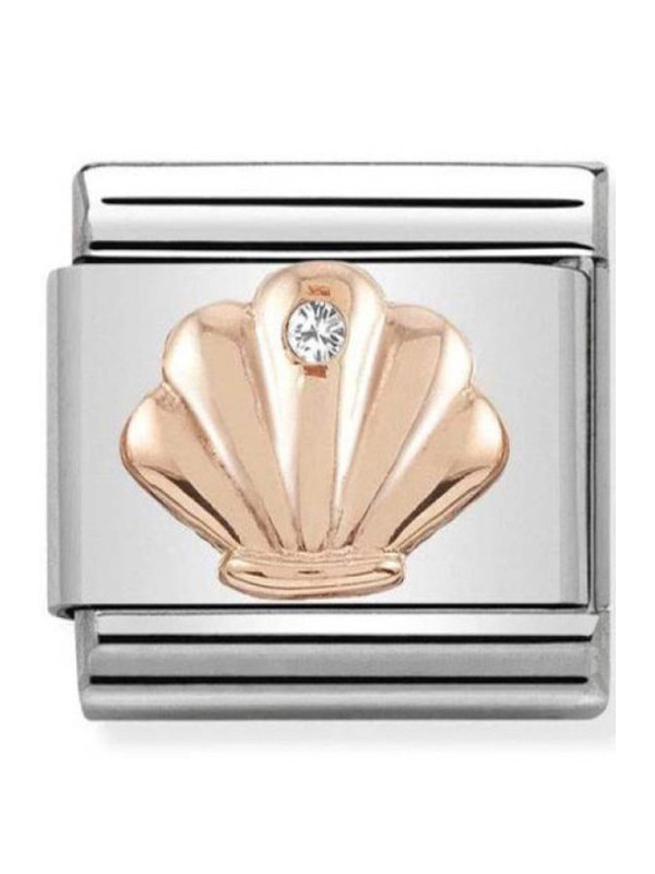 Maillon Nomination classic coquillage Or rose