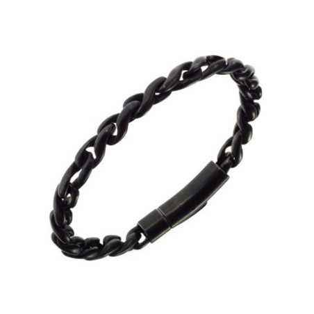 Bracelet All Blacks acier noir