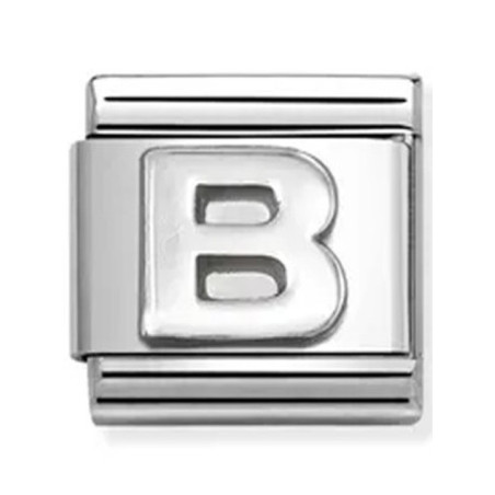 Nomination classic lettre B Argent