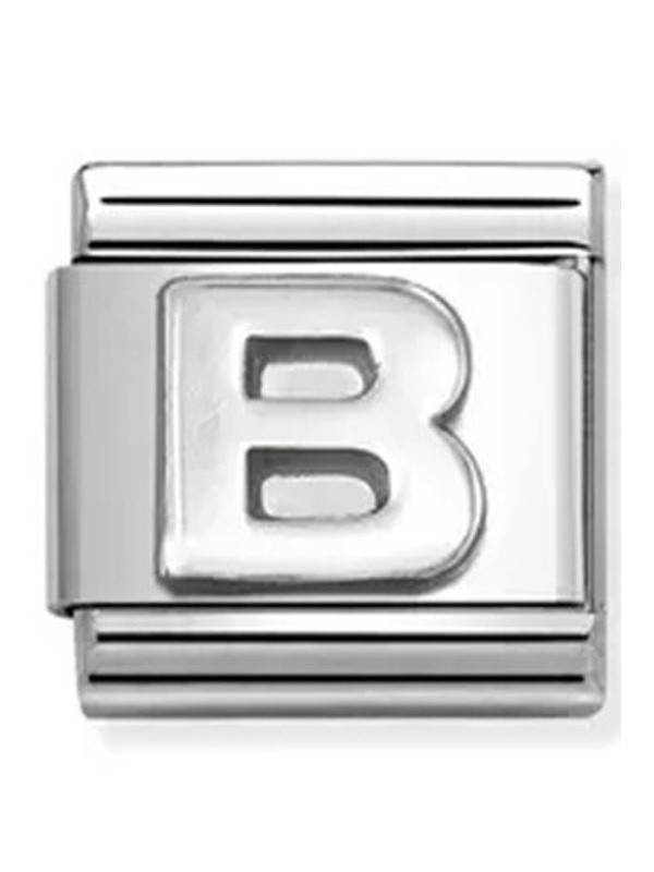 Nomination classic lettre B Argent