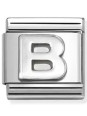 Nomination classic lettre B Argent