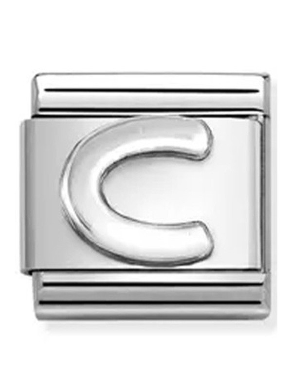 Nomination classic lettre C Argent