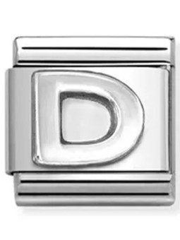 Nomination classic lettre D Argent