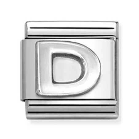 Nomination classic lettre D Argent