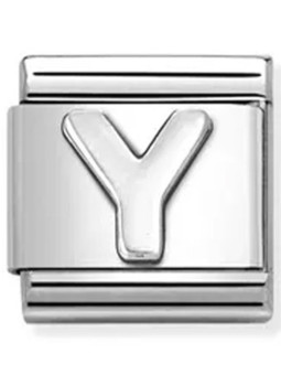 Maillon Nomination classic lettre Y Argent