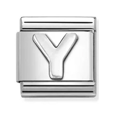 Maillon Nomination classic lettre Y Argent