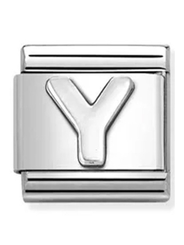 Maillon Nomination classic lettre Y Argent