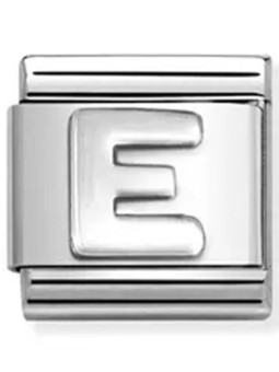 Nomination classic lettre E Argent