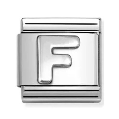 Nomination classic lettre F Argent