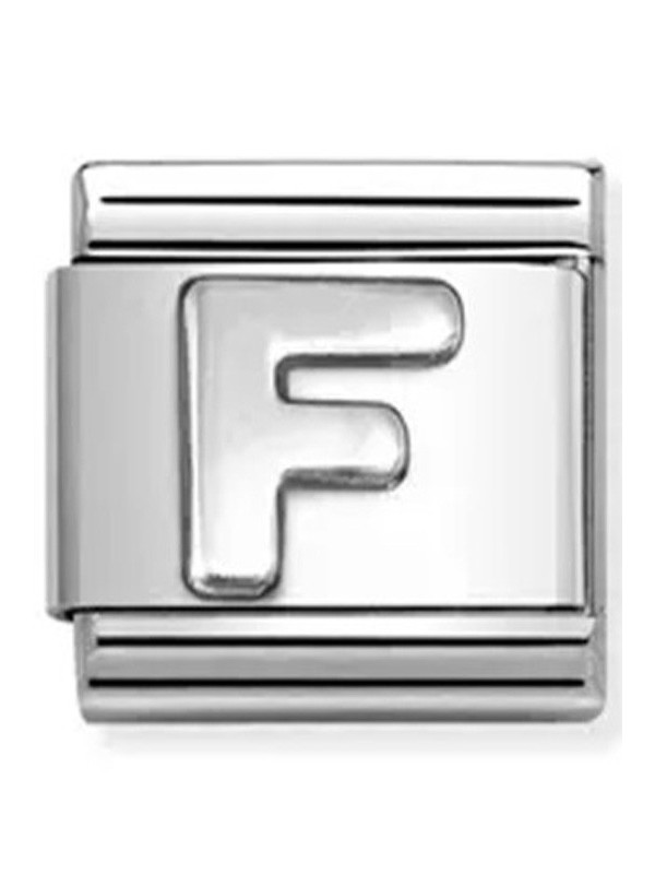 Nomination classic lettre F Argent