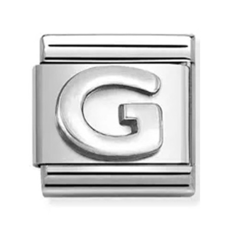 Nomination classic lettre G Argent