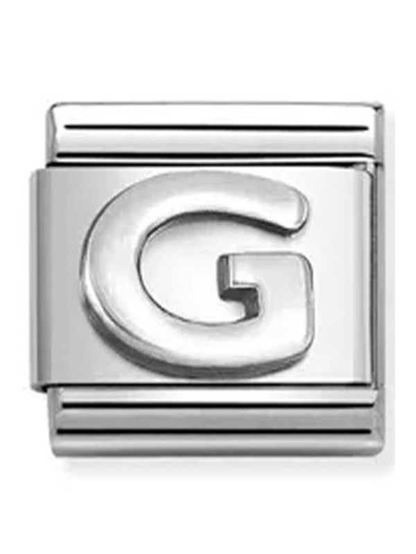 Nomination classic lettre G Argent