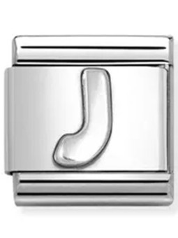 Nomination classic lettre J Argent