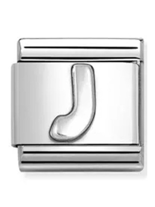 Nomination classic lettre J Argent