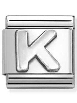 Nomination classic lettre K Argent