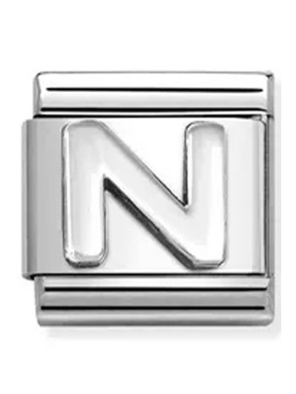 Nomination classic lettre N Argent