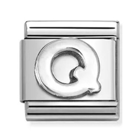 Nomination classic lettre Q Argent