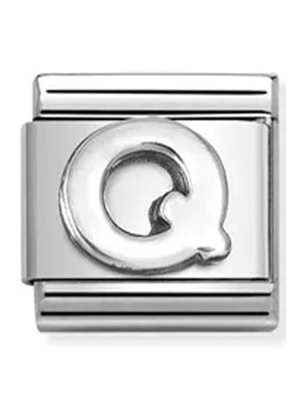 Nomination classic lettre Q Argent