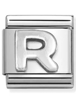 Nomination classic lettre R Argent