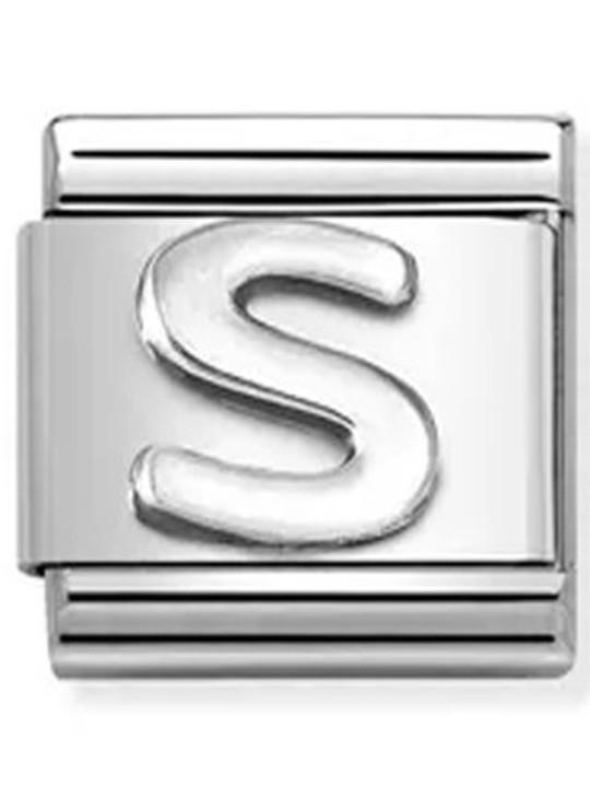 Nomination classic lettre S Argent