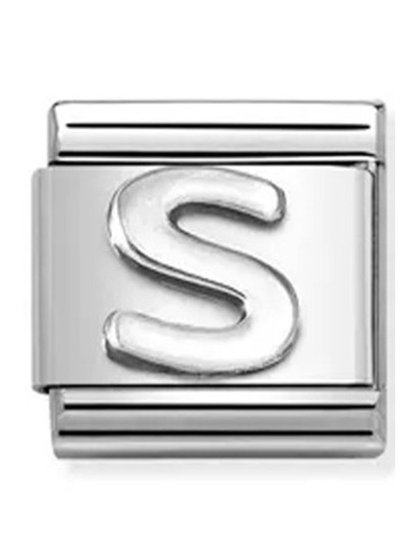 Nomination classic lettre S Argent