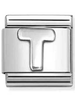 Nomination classic lettre T Argent