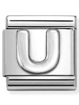 Nomination classic lettre U Argent