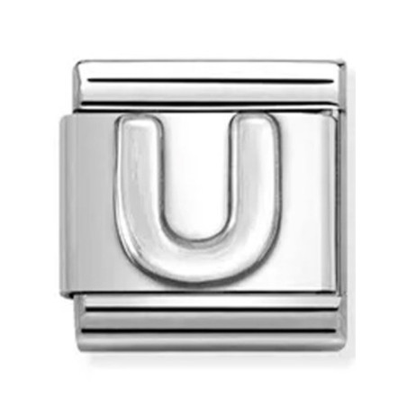 Nomination classic lettre U Argent