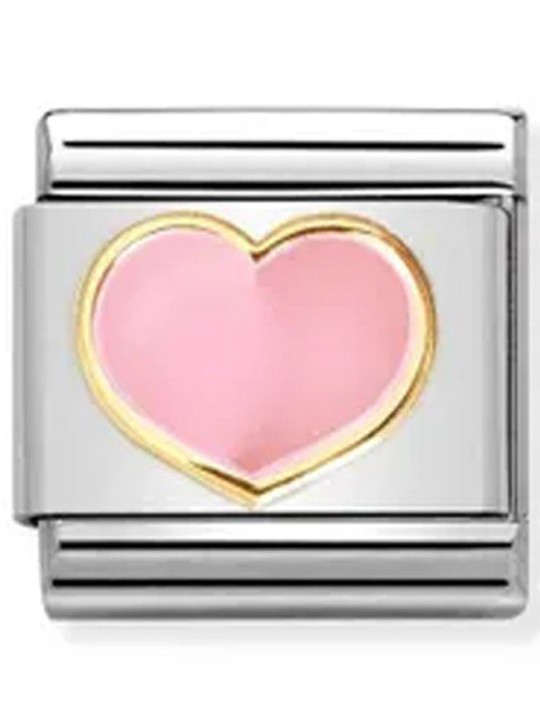 Maillon Nomination classic coeur rose