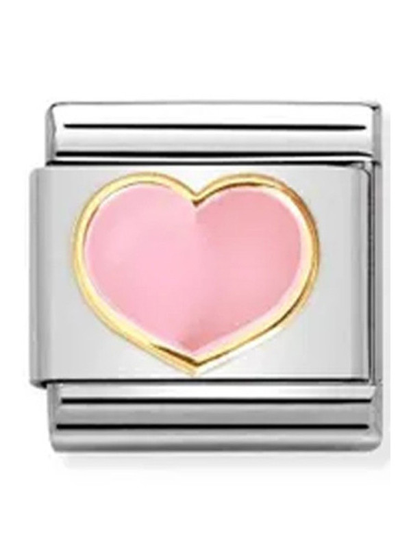 Maillon Nomination classic coeur rose