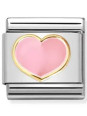 Maillon Nomination classic coeur rose