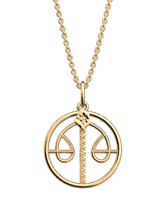 Collier Zodiaque Les Georgettes Doré | UB Bijoux