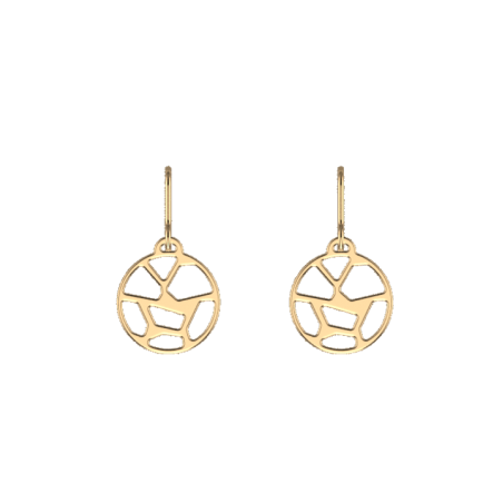 Boucles d'oreilles Girafe Dorées Les Georgettes | UB Bijoux