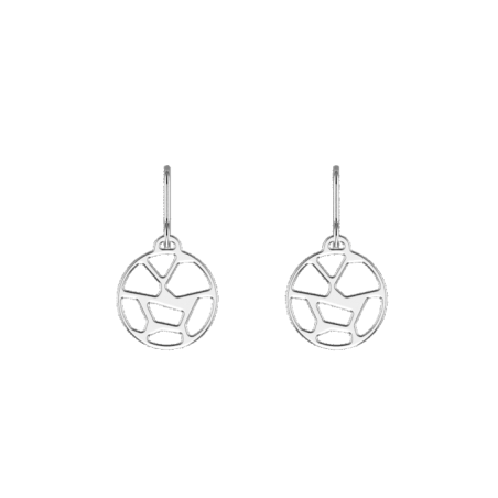 Boucles d'oreilles Girafe couleur Argent Les Georgettes | UB Bijoux