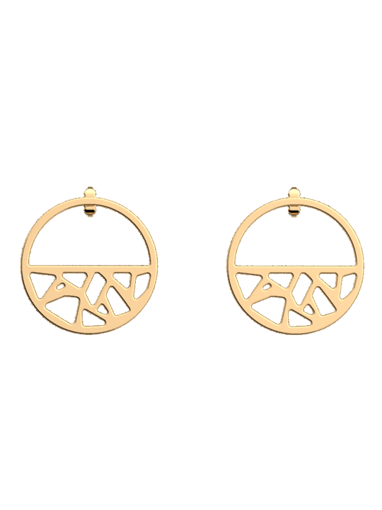 Boucles d'oreilles Girafe Dorées Les Georgettes | UB Bijoux