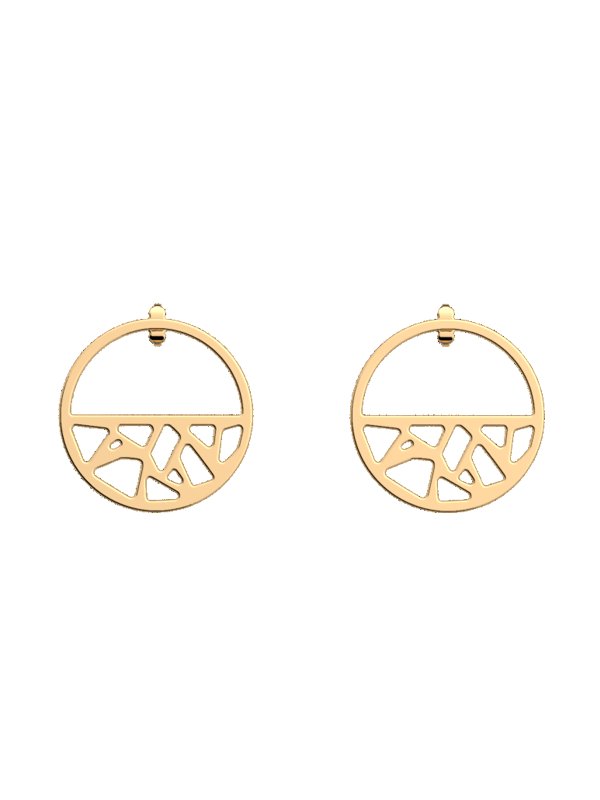 Boucles d'oreilles Girafe Dorées Les Georgettes | UB Bijoux