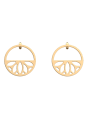 Boucles d'oreilles Lotus Dorées Les Georgettes | UB Bijoux