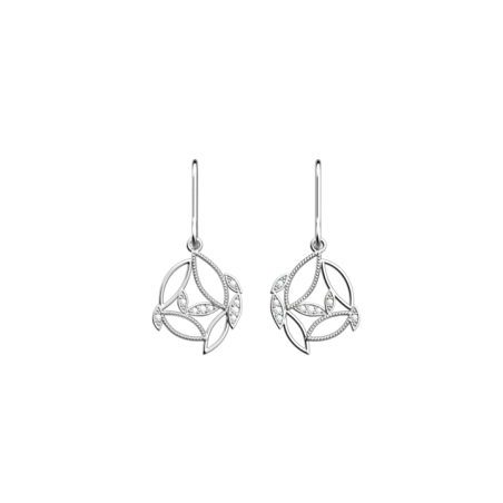 Boucles d'oreilles Arbre de Vie couleur Argent Les Georgettes | UB Bijoux