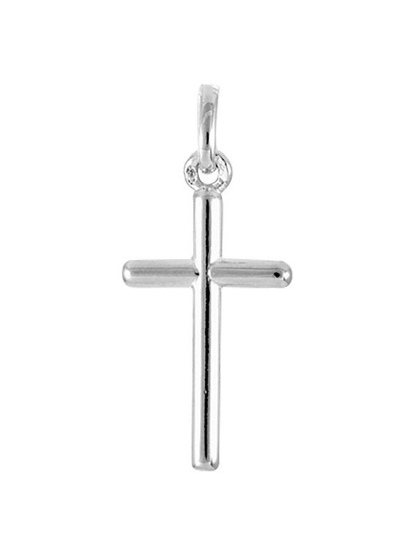 Pendentif Croix en Argent Bombé avant et arrière | UB Bijoux