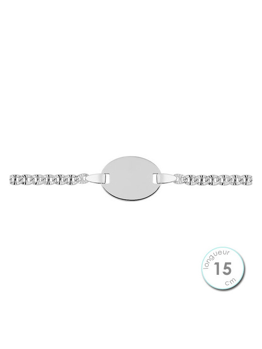 Gourmette Enfant Argent Ronde | UB Bijoux