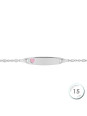 Gourmette Enfant Argent Coeur Rose | UB Bijoux