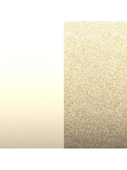 Cuir Les Georgettes Crème / Paillettes Dorées | UB Bijoux