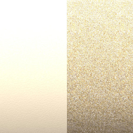 Cuir Les Georgettes Crème / Paillettes Dorées | UB Bijoux